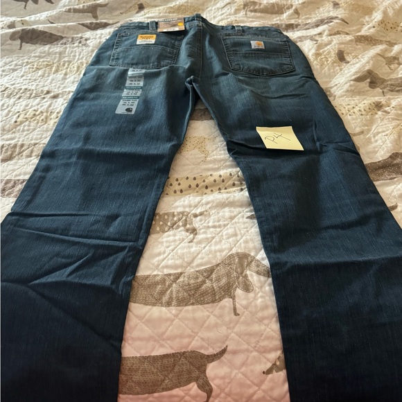 Carhartt Men's Rugged Flex Relaxed Fit Jeans - Dark Blue - Picture 2 of 4